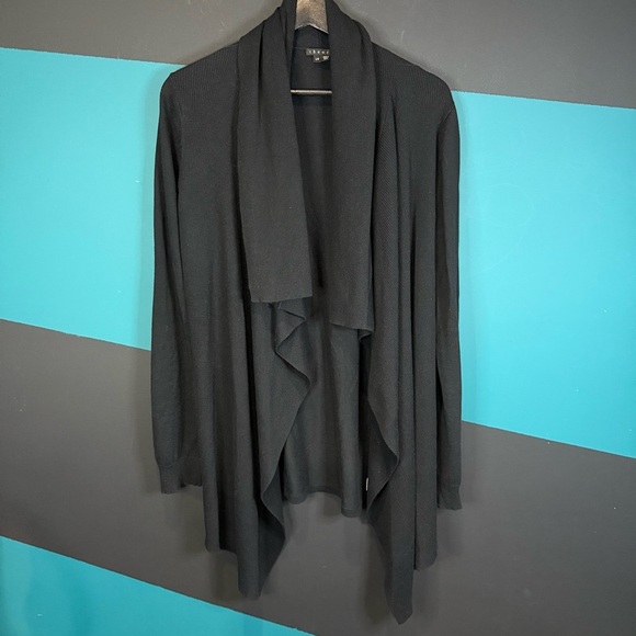 Theory Classic Black Knit Cardigan Cotton & Cashmere blend - Picture 4 of 10